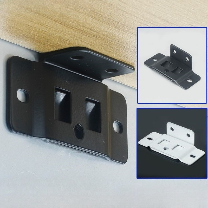 Furniture Hardware Connectors - 4sets Small Sturdy Durable Two-In-One Furniture