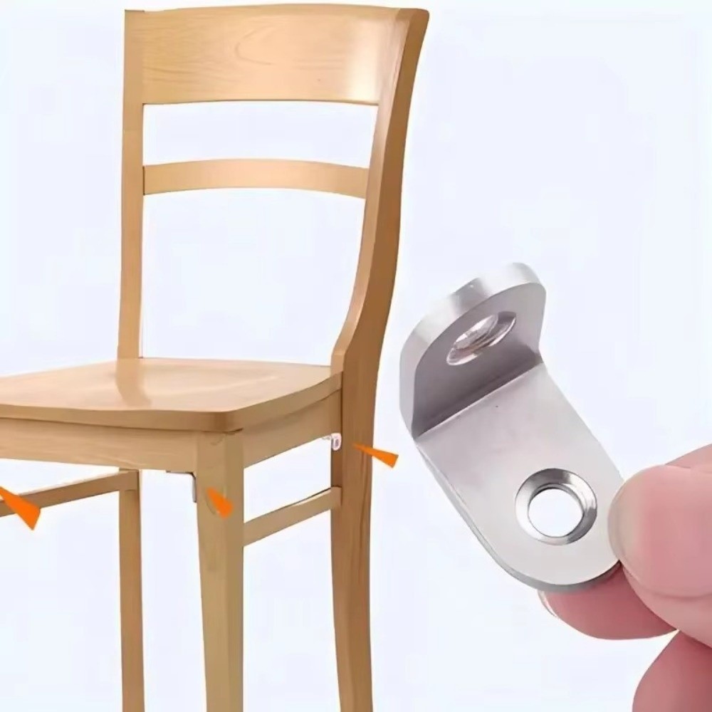Furniture Hardware Connectors - 10pcs Stainless Steel Right Angle Corner