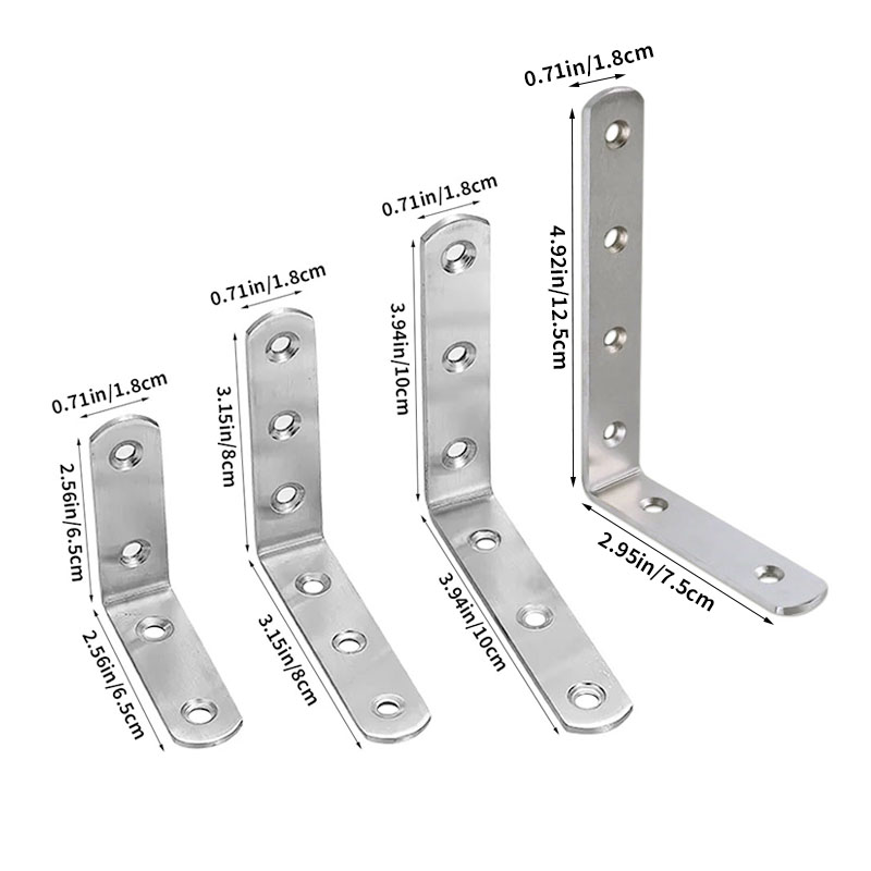 4pcs Right Angle Brackets, L-S - огляд і ціна Used Furniture Hardware
