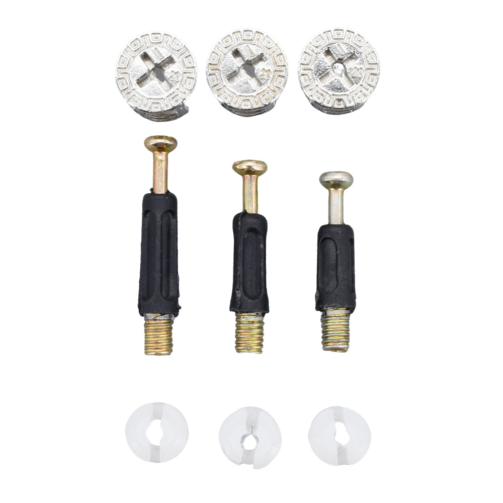 50/100Pcs 3 in 1 Furniture Con - огляд і ціна Furniture Joinery Hardware
