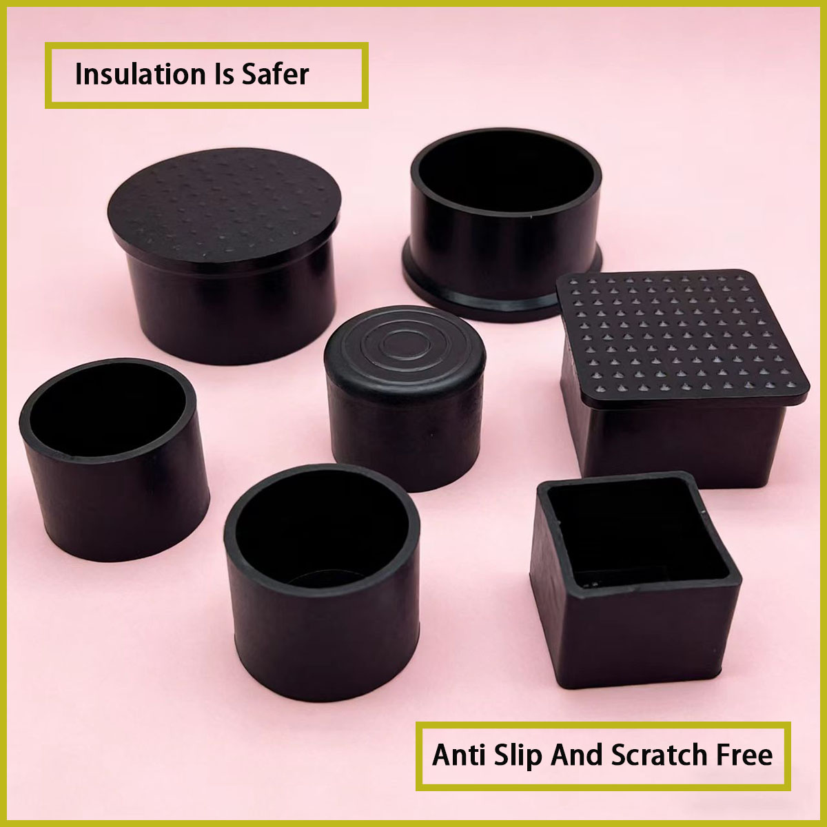Square/circular black PVC soft - огляд і ціна Used Furniture Hardware