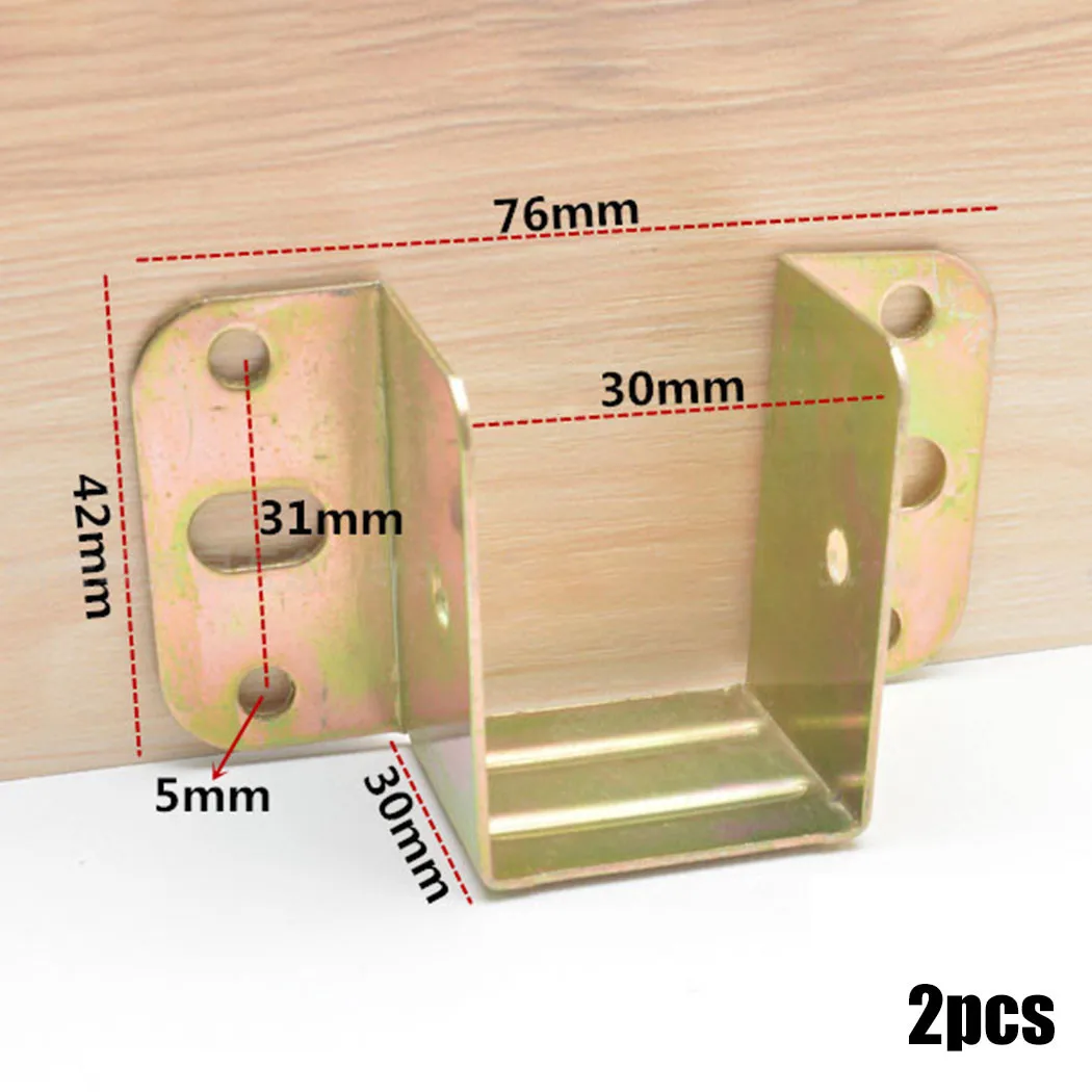 2pcs U Shaped Metal Bed Bracke - огляд і ціна Furniture Hardware Connectors