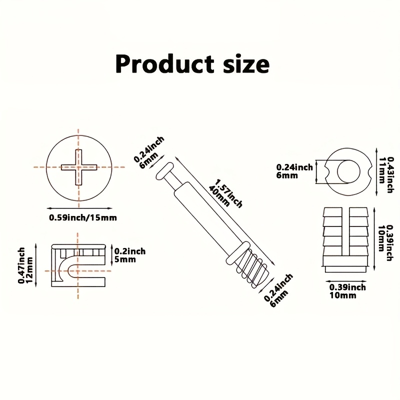 10-50Pcs Heavy-Duty Premium Fu - огляд і ціна Furniture Joinery Hardware