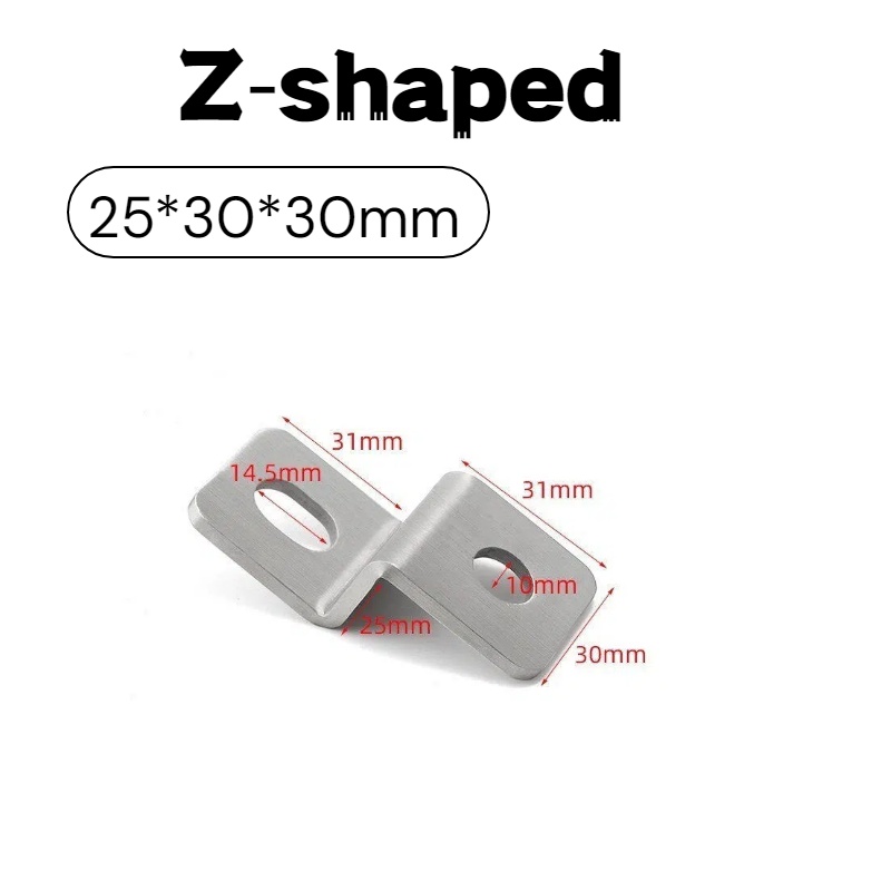 3mm Thick Stainless‑Steel Z‑Sh - огляд і ціна Furniture Hardware Connectors