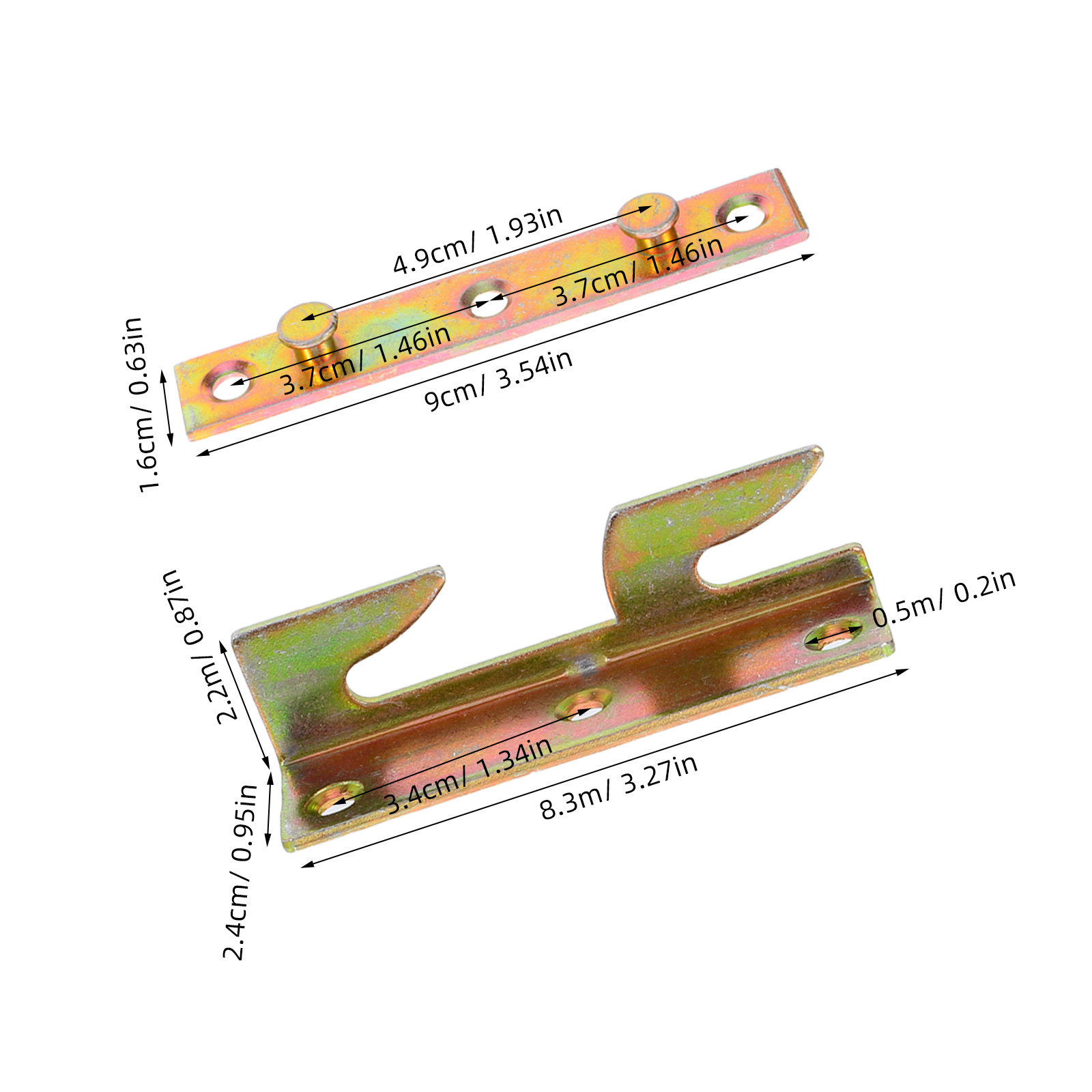 4Sets Invisible Bed Frame Rail - огляд і ціна Furniture Rails Hardware
