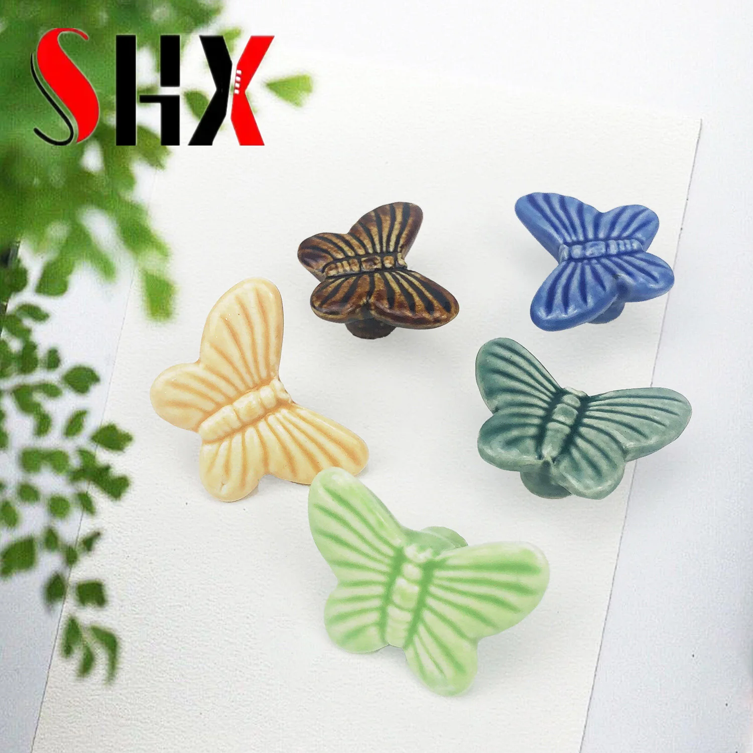 Fine Lovely Butterfly Ceramic  - огляд і ціна Furniture Hardware Paint