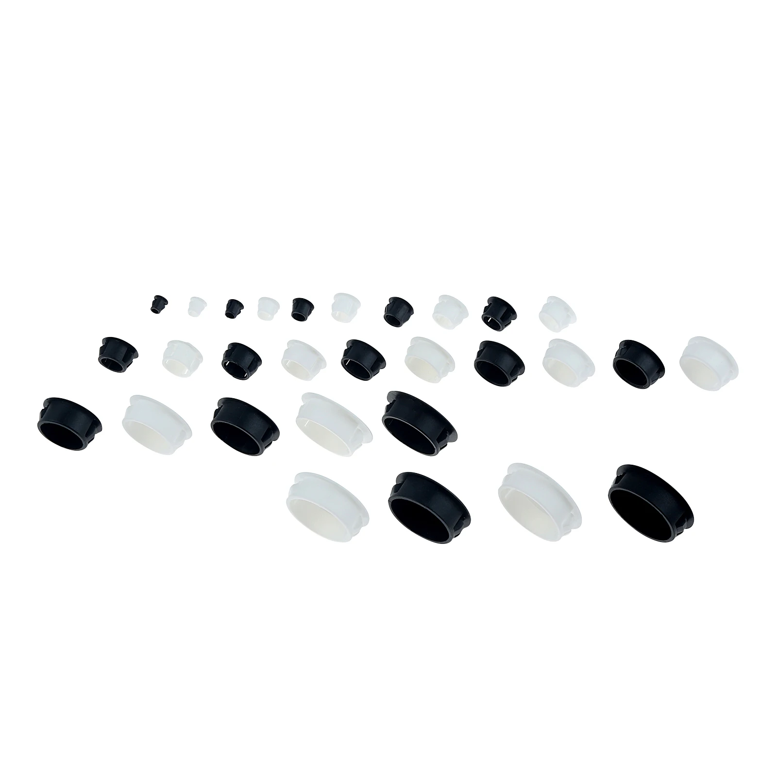 50Pcs Black/White Round Plasti - огляд і ціна Furniture Hardware Connectors