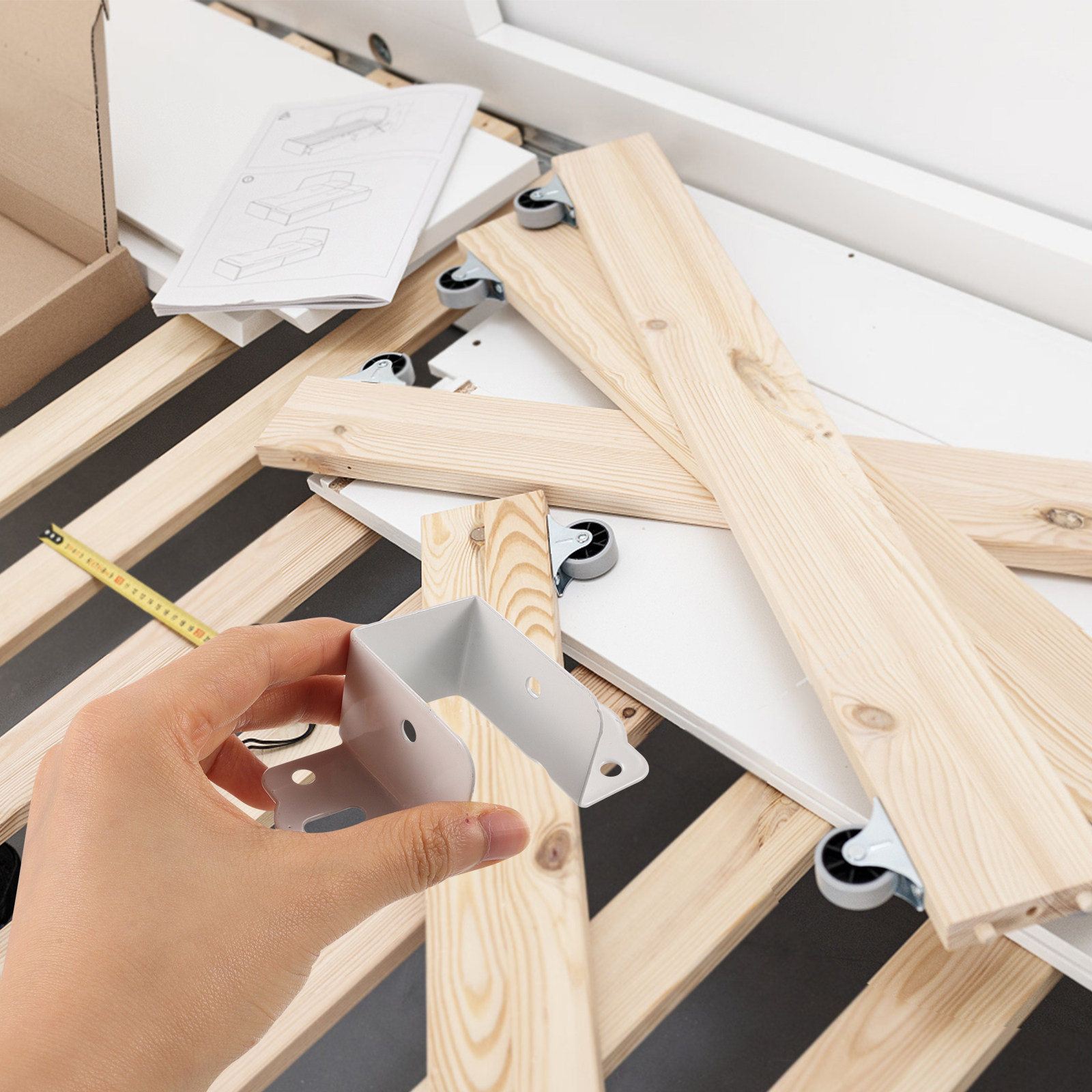 4Pcs Bed Rail Hooks Thickened  - огляд і ціна Furniture Rails Hardware