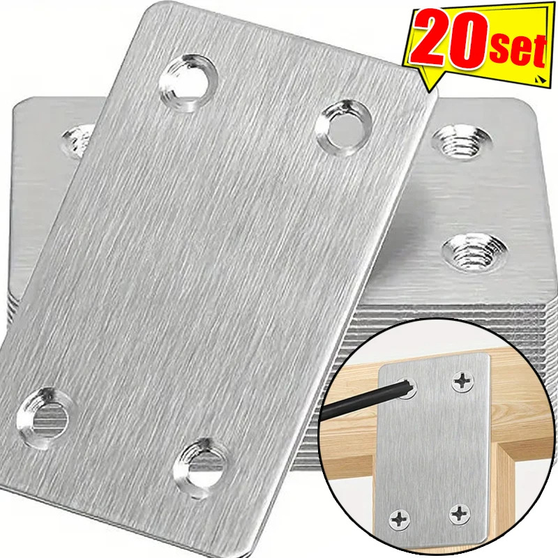 10Pcs Stainless Steel L-Shaped - огляд і ціна Furniture Joinery Hardware