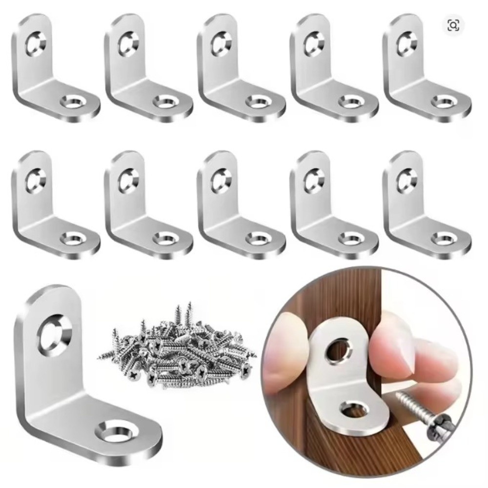 10pcs Stainless Steel Right An - огляд і ціна Furniture Hardware Connectors