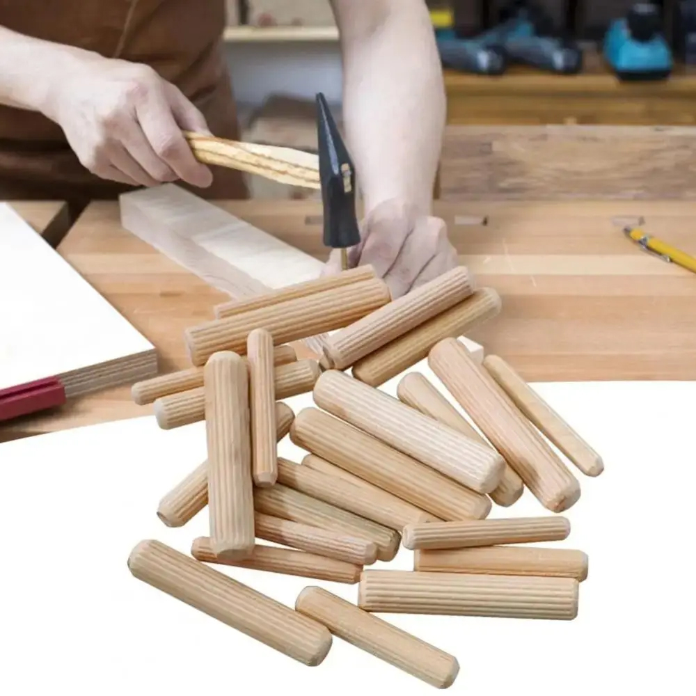 Wooden Dowel Pins 6/8mm Fluted - огляд і ціна Furniture Joinery Hardware