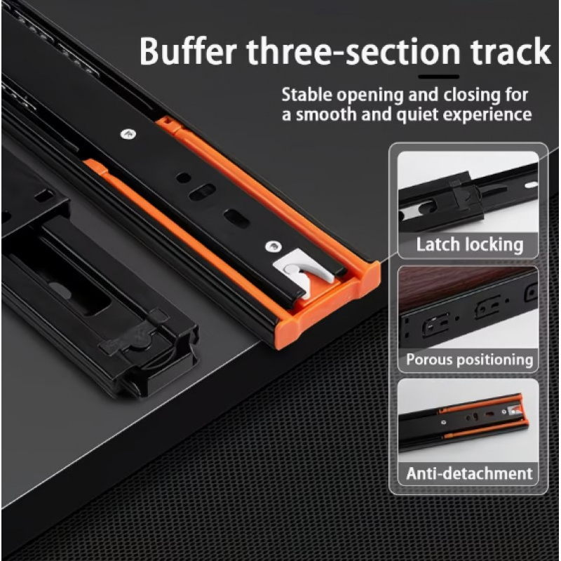2Pcs Metal Buffer Drawer Slide - огляд і ціна Furniture Rails Hardware